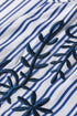 Striped Embroidered Detail Button Front Long Sleeve Casual Shirt