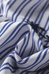 Striped Embroidered Detail Button Front Long Sleeve Casual Shirt