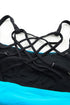 Striped Empire Waist Tankini Top With Boy Shorts