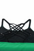 Striped Empire Waist Tankini Top With Boy Shorts