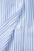 Striped Floral Embroidered Button Front Balloon Sleeve Blouse