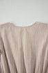 Striped Flutter Sleeve Button Front Slit A Line Maxi Dress