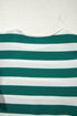 Striped Flutter Sleeve Round Neck Shift Mini Dress