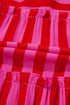 Striped Flutter Sleeve Smocked Bodice Tiered Maxi Dress