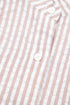 Striped Frilled Collar Half Sleeve Shirt Maxi Dress