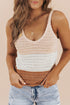 Striped Knit Color Block Tank Top