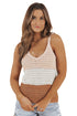 Striped Knit Color Block Tank Top