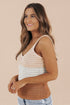 Striped Knit Color Block Tank Top
