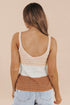 Striped Knit Color Block Tank Top