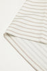 Striped Lace Splicing Ruffle Sleeve Knit T-Shirt