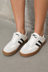 Striped Lace Up Patchwork Low Top Sneakers