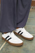 Striped Lace Up Patchwork Low Top Sneakers