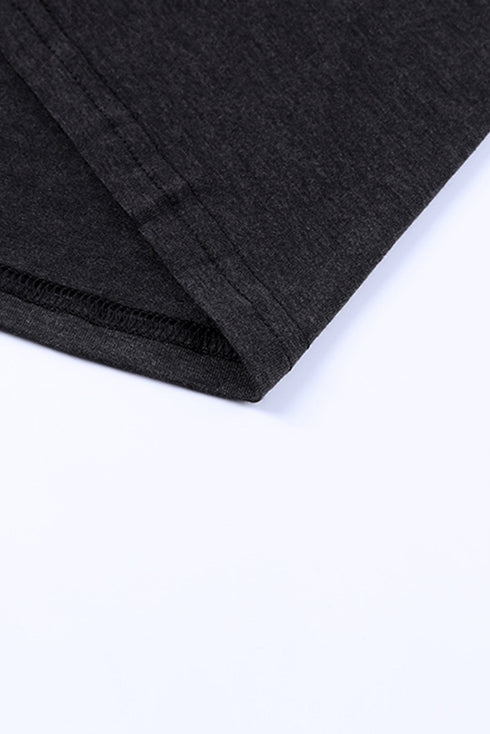 Striped Leopard Patchwork Long Sleeve Mini Dress