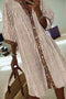 Striped Leopard Patchwork Western Bracelet Sleeve Shirt Mini Dress