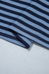 Striped Long Sleeve Drawstring Waist Coordinated Pant Set