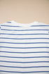 Striped Long Sleeve Drawstring Wide Leg Pant Set