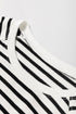 Striped Long Sleeve Raglan Split Hem Pullover Sweatshirt