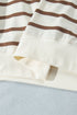 Striped Long Sleeve Relaxed Top Drawstring Pant Set