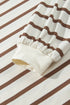 Striped Long Sleeve Relaxed Top Drawstring Pant Set