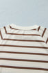 Striped Long Sleeve Relaxed Top Drawstring Pant Set