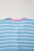 Striped Long Sleeve Round Neck Open Front Cardigan