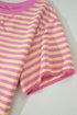 Striped Loose Fit Short Sleeve Two Piece Skirt Set