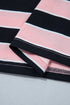 Striped Loose Tee And Relaxed Two Piece Pant Set