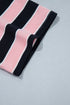 Striped Loose Tee And Relaxed Two Piece Pant Set