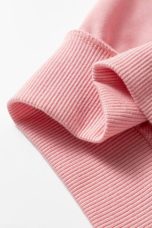 Striped Mesh Sleeve Patchwork Exposed Seam Pullover Top
