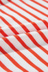 Striped Mock Neck Oversized Dolman Sleeve Pullover Sweatshirt
