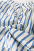 Striped Notched Neck Knotted Bracelet Sleeve Shift Mini Dress