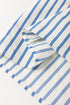 Striped Notched Neck Knotted Bracelet Sleeve Shift Mini Dress