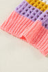 Striped Open Stitch Crew Neck Pullover Sweater
