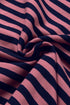 Striped Oversized Drop Shoulder Crew Neck Pullover Sweatshirt