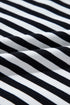 Striped Oversized Drop Shoulder Crew Neck Pullover Sweatshirt