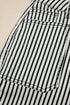 Striped Patch Pocket High Waist Wide Leg Jeans