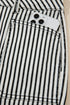 Striped Patch Pocket High Waist Wide Leg Jeans
