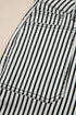 Striped Patch Pocket High Waist Wide Leg Jeans
