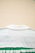 Striped Patchwork Collared V Neck Knit Pullover