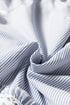 Striped Patchwork Crossed Lace Bracelet Sleeve Maxi Dress