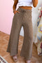 Striped Patchwork Design Relaxed Wide Leg Pants