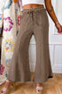 Striped Patchwork Design Relaxed Wide Leg Pants