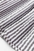 Striped Patchwork Detail Split Neck Long Sleeve Blouse