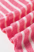 Striped Patchwork Exposed Seam Knit Sweater