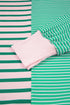 Striped Patchwork Exposed Seam Side Slit Pullover Sweatshirt
