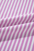 Striped Patchwork Mixed Print Bracelet Sleeve T Shirt