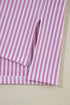 Striped Patchwork Mixed Print Bracelet Sleeve T Shirt