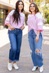 Striped Patchwork Mixed Print Bracelet Sleeve T Shirt
