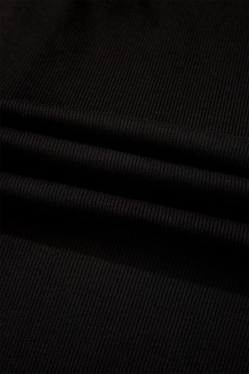 Striped Patchwork Polo Collar Tie Front Shift Mini Dress