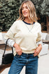 Striped Patchwork Two In One Long Sleeve Top
